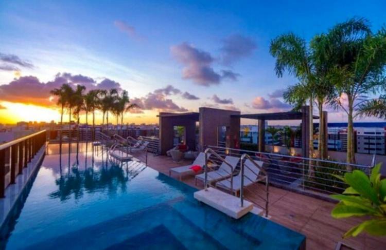 Apto Time - Vista Mar Em Ponta Verde Maceio Apartman Kültér fotó