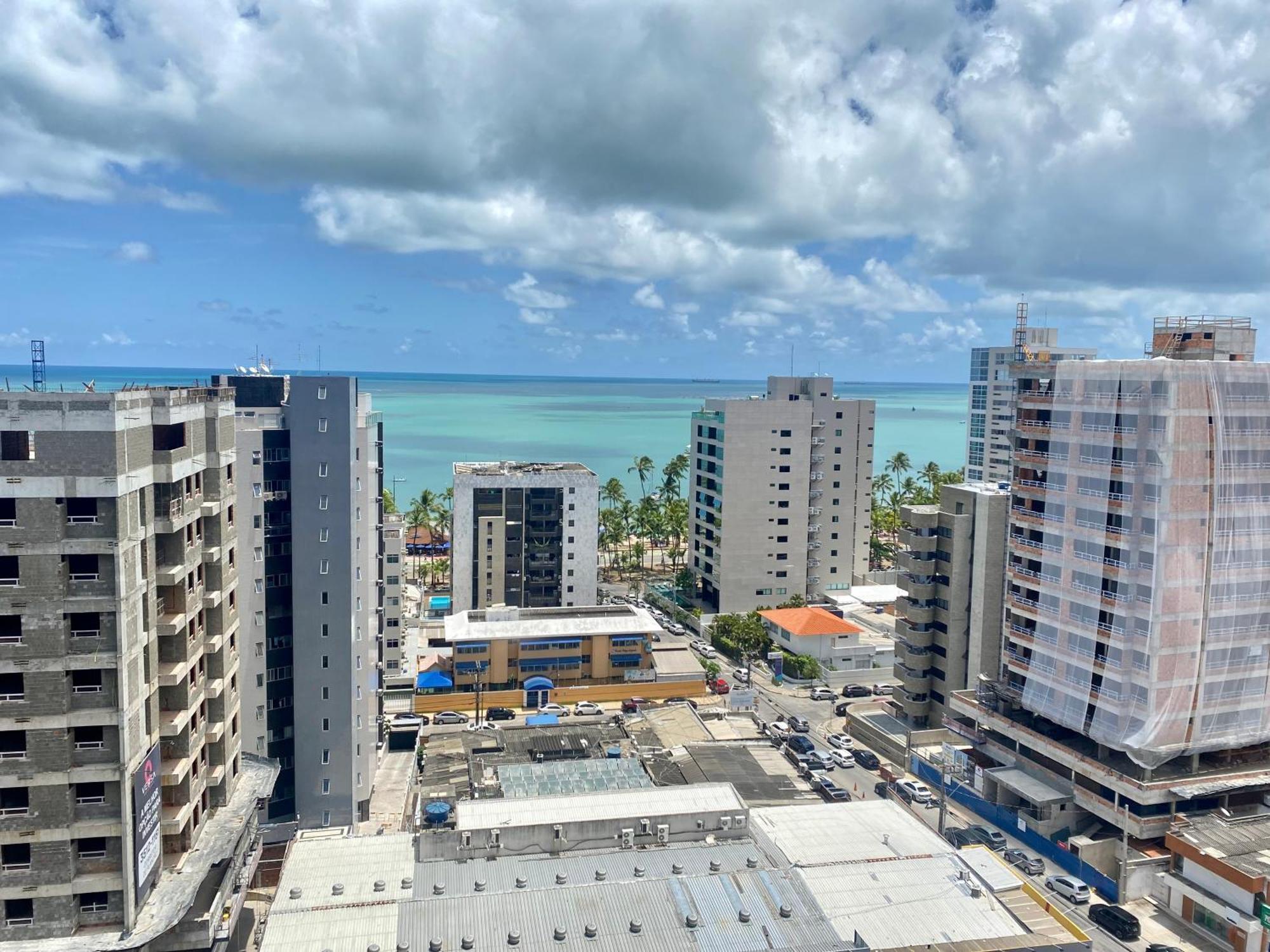 Apto Time - Vista Mar Em Ponta Verde Maceio Apartman Kültér fotó