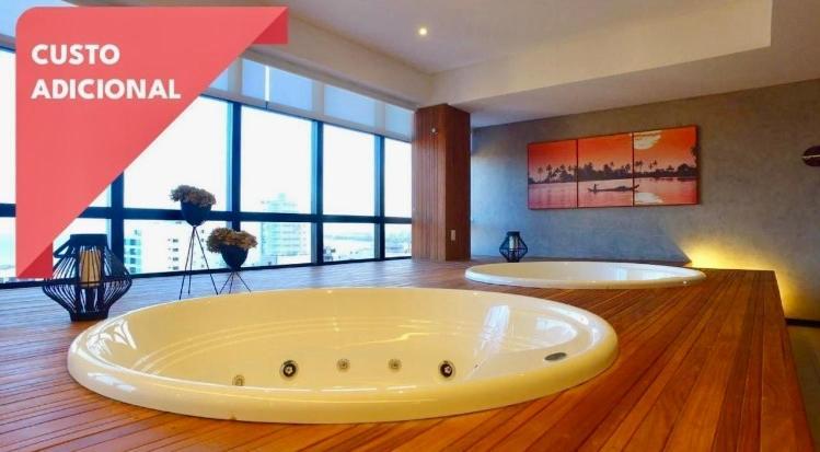 Apto Time - Vista Mar Em Ponta Verde Maceio Apartman Kültér fotó