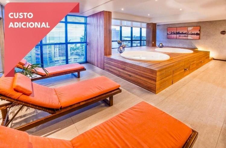 Apto Time - Vista Mar Em Ponta Verde Maceio Apartman Kültér fotó